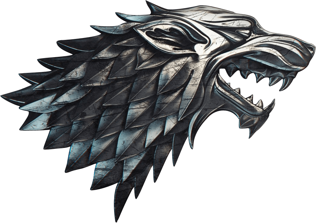 Sigil of House Stark — a snarling direwolf